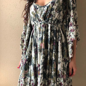 Free People White Floral Dress